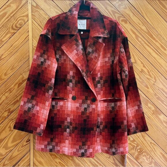 Avec Les Filles Red Plaid Jacket - Picture 2 of 6